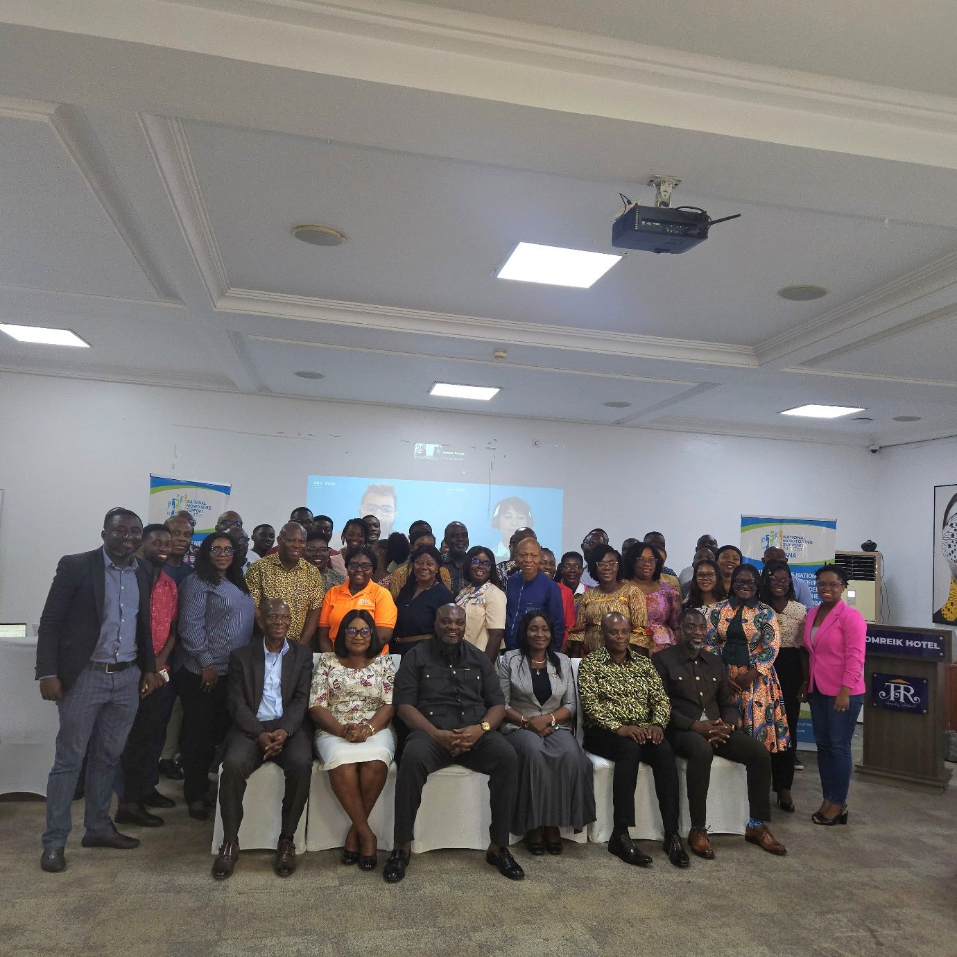 Group photograph of participants at the launch of the National Monitoring Support Initiative