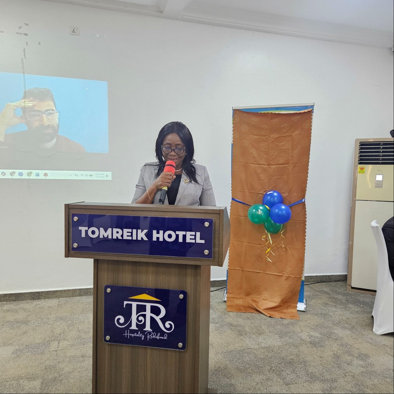 The Chief Director of MEST launching the National Monitoring Support Initiative